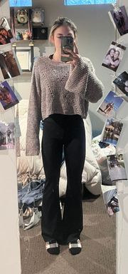 Cropped Multi-color Sweater