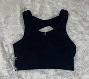 Varley Zip Up Sportsbra Size Small Navy Blue