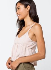 Washed Babydoll Rose Cami