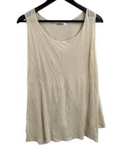 LAMade Linen Blend Sleeveless Top Large New