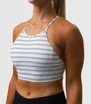 Born Primitive Perseverance Striped Strappy Back Sports Bra