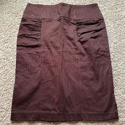 Brown Pencil Skirt