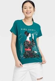 Mad Engine NWT Wang Zhenyi Astronomer Mathematician Poet Teal Tee T-Shirt New Rebel Girls