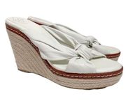 BG Generation Womens Wedge Shoes Slip On White Size 7B