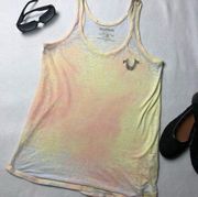 True Religion Burnout Tie Dye Tank Top