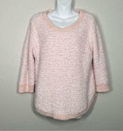 JohnPaulRichard Pink Eyelash Sweater Size Xlg