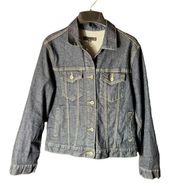 Uniqlo Jean Jacket Dark Denim Size L Women's