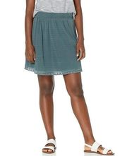 Woolrich Women's Slate Gray Meadow Forks Pull On Knit Skirt Size Large