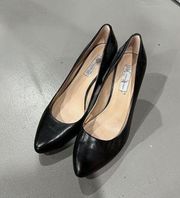 INTERNATIONAL CONCEPTS Women's Zitah Pointed Toe Pumps Black Leather 9.5