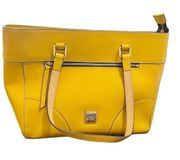 DOONEY & BOURKE Yellow Leather Large Tote Bag