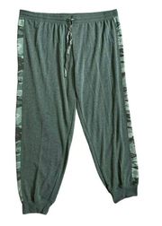 Splendid Camo Camouflage Side Stripe Green Joggers Sweatpants Size 2XL XXL - EUC