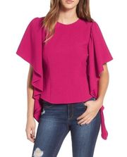 NWT Leith Ruffle Sleeve Top