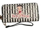 Betty Boop Black and White Zippy Wristlet Wallet