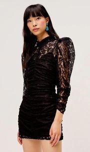 Black lace for love and lemon aiden mini dress