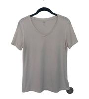 SZ M white v-neck t-shirt