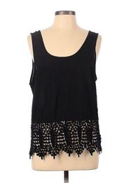 Lucca Couture Black Lace Tank