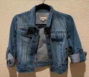 Ci Sonó Youth Jean Crop Jacket Denim Blue Size M