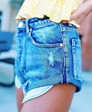 High Waisted Jean Shorts