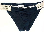 Bikini Lab size small black crochet bikini bottoms