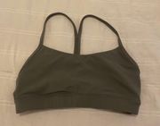 Army green Sports Bra