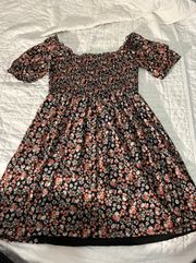 Dress Up Black Floral Dress