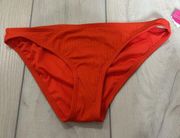 Xhilaration Bikini Bottom Swimwear Medium Red Coral Swimsuit Cheeky Beach Swim