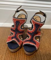 Blue And Orange Wedges