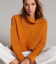 Anthropologie Pilcro Ribbed Oversized Cowl Tunic Knit Sweater