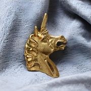 Vintage unicorn head pendant