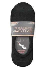 Women’s Skechers Active No Show Liner Socks - 8 Pack Shoe Size 5-9.5