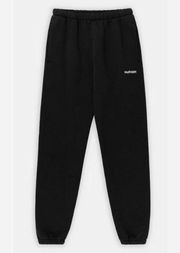 NEW MADHAPPY BLACK CLASSICS FLEECE SWEATPANTS SZ LARGE L