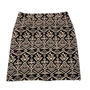 For Cynthia Cynthia Rowley Pencil Skirt Black Aztec