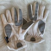 Merona White Gray Insulated Fleece Lined Gloves