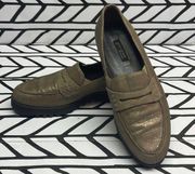 Paul Green like new leather loafer- size 3.5 German, brown with bronze finish