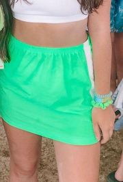 Neon Green Skirt