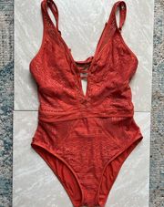 [BECCA by Rebecca Virtue] Burnt Orange Reveal Swimsuit