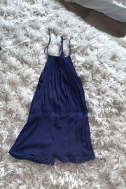 Blue Halter Romper 