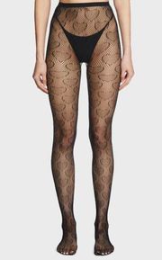 DOLLS KILL Blind Date Jitters Fishnet Heart Tights One Size