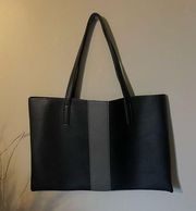 black vegan leather shoulder bag!