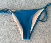 Chelsea28 Blue Tie Bikini Bottoms Women’s Small