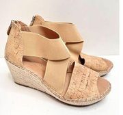 Gentle Souls by Kenneth Cole Espadrille Wedges Womens Size 9 Tan Colleen Sandals