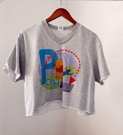 Winnie The Pooh Cropped Sweat T Shirt