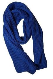 Style Co Solid Ribbed Muffler Blue New