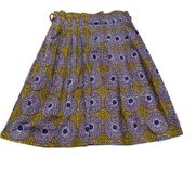 Anthropologie Edmé & Esyllte Geometric Pleated Skirt Large
