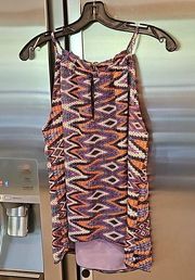 💕VERONICA M💕 Sleeveless Blouse ~ Multi-Color Print Medium NWOT