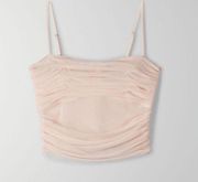 Babaton Luxor Ruched Mesh Tank