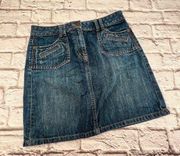 Ann Taylor Skirt‎ Womans 9 Denim Jean Mini Pencil Short Medium Wash