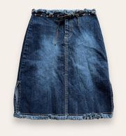 Limited Too Blue Denim 25” Waist Mini Skirt