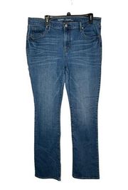 Old Navy Womens Jeans Original Mid-Rise Straight Leg Denim Blue Sz.16 Long