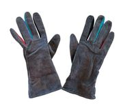 Renee's NYC Accessories Gray Leather Gloves Size Medium